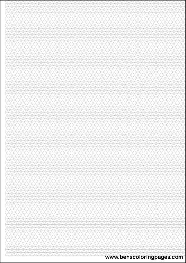 Printable isometric grid sheet
