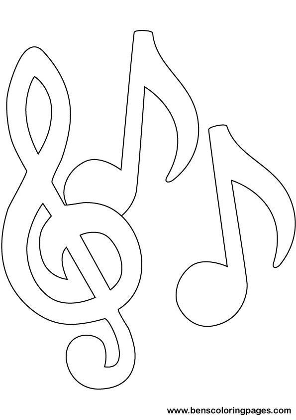 Music Notes coloring pages