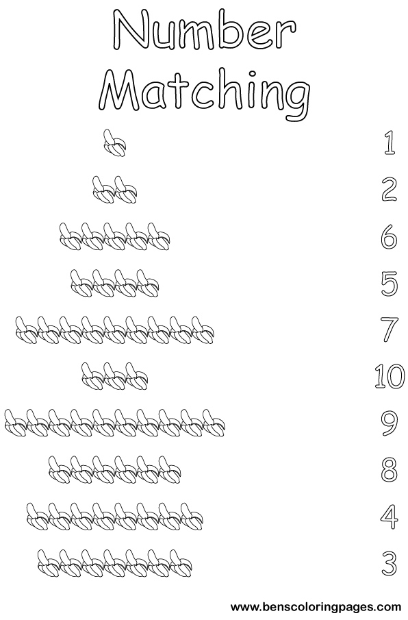 numbers coloring sheets