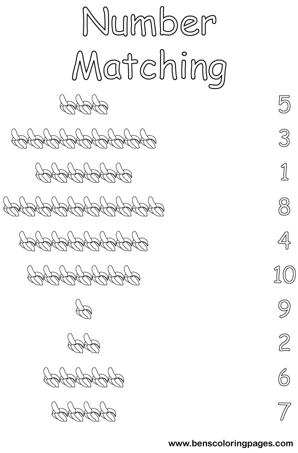 mathematics number matching