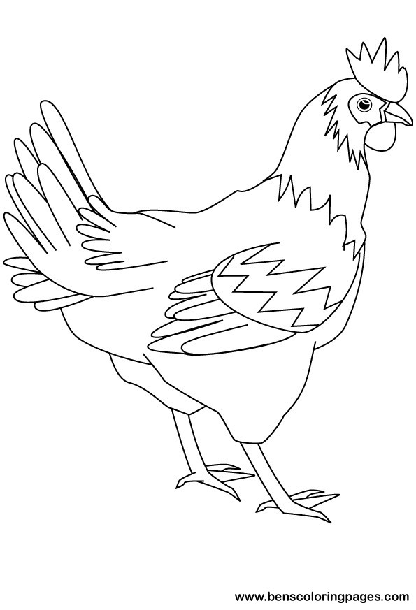 red hen coloring pages