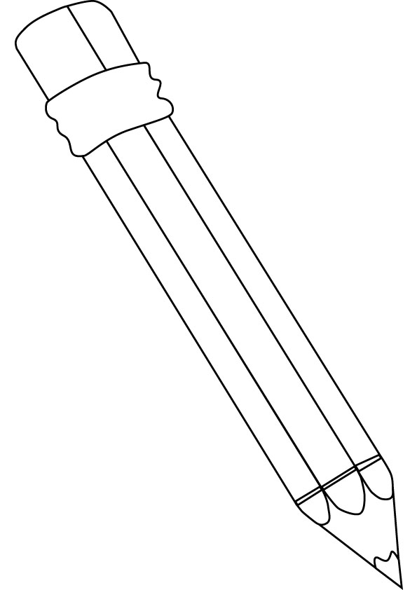 Pencil printable coloring page