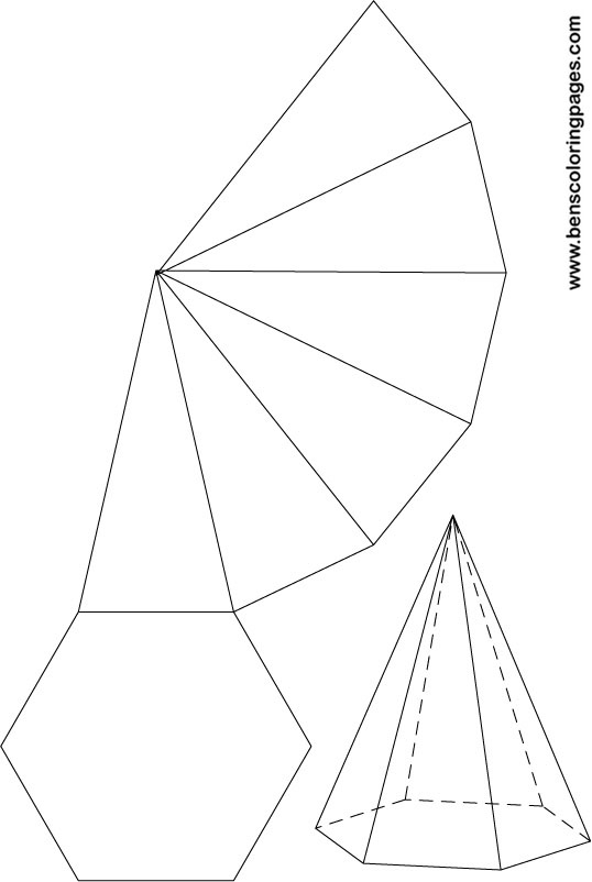 hexagonal pyramid net excercise
