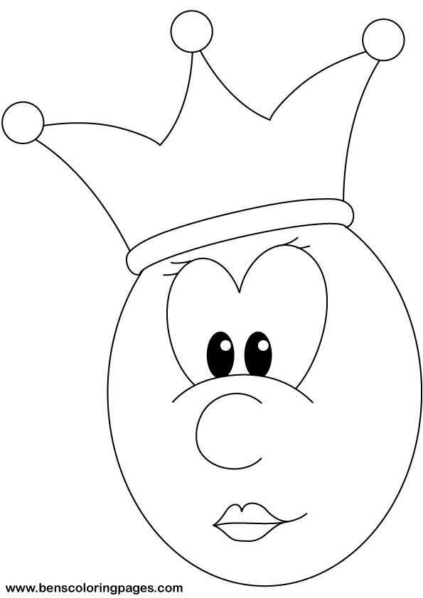 The queen coloring pages