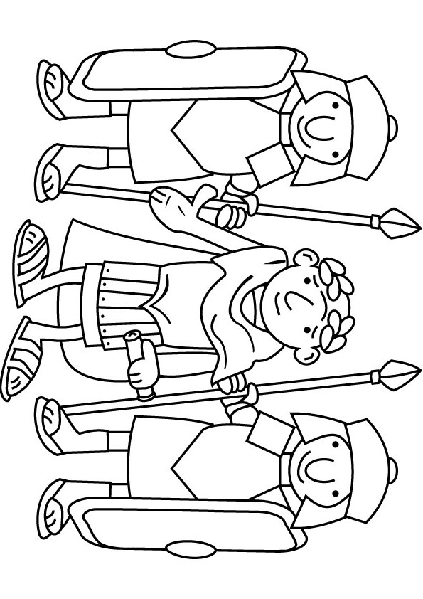 Romans coloring page online.