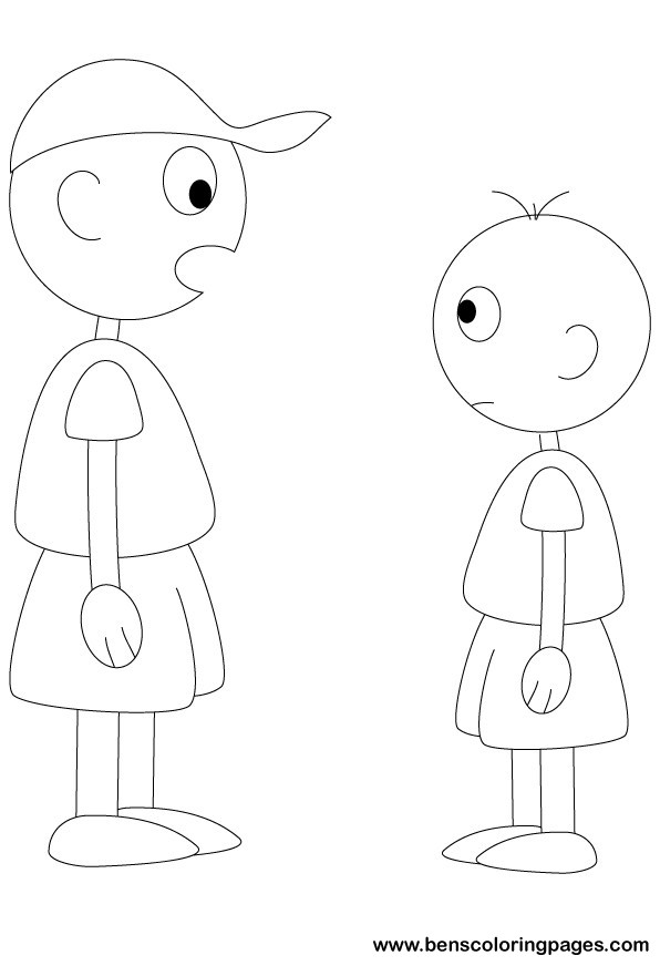 the boys coloring page