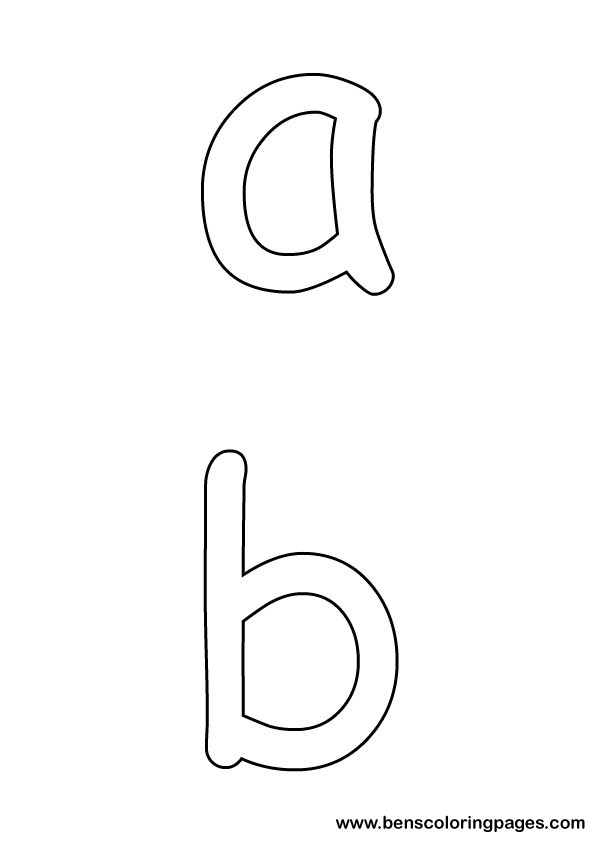 letters preschool coloring