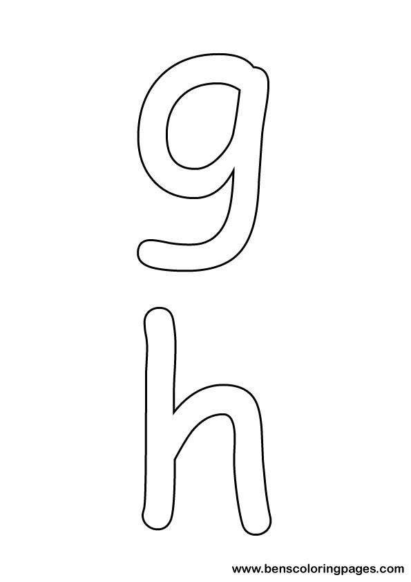 letters preschool coloring