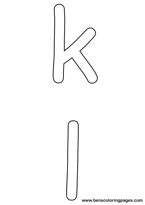 letters preschool coloring