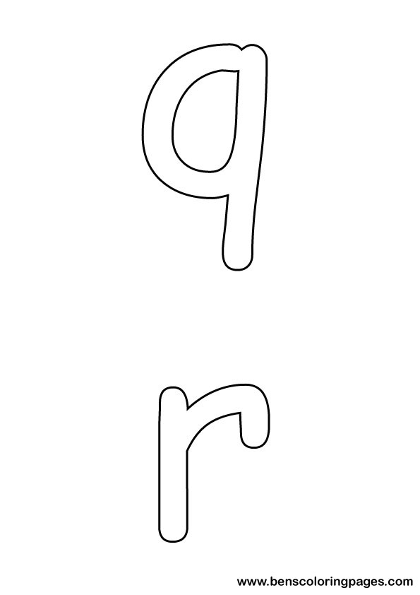 letters preschool coloring