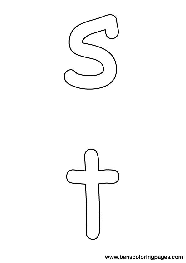 letters preschool coloring