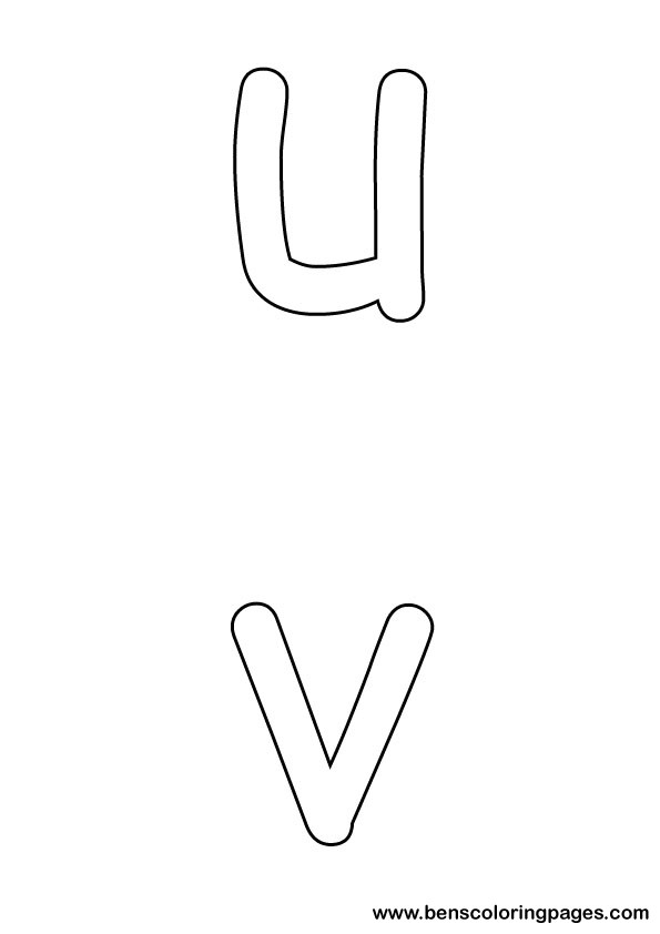 letters preschool coloring