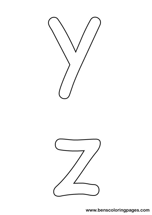 letters preschool coloring