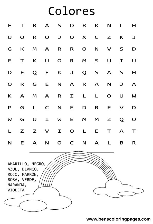spanish  word search