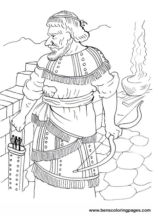 Syrian Archer coloring page for free