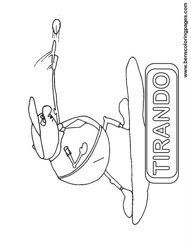tirando coloring pages