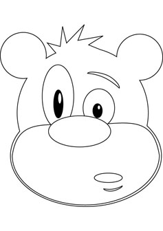Funny bear drawing book