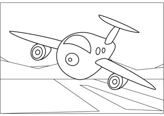 airplane drawing book