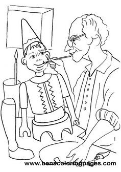 Pinocchio coloring page