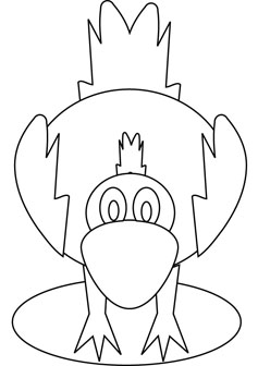 chick drawing page