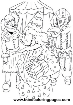 circus printable coloring pages