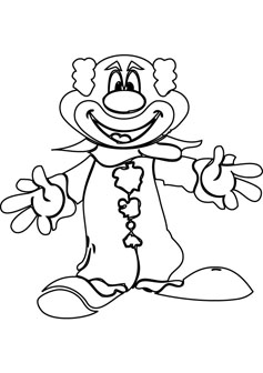 clown security drawing page