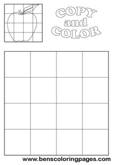 apple coloring picture