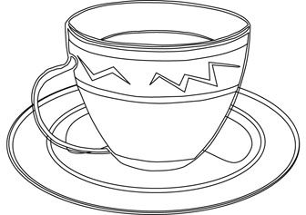 cup drawing page