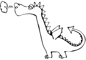 dragon drawing page