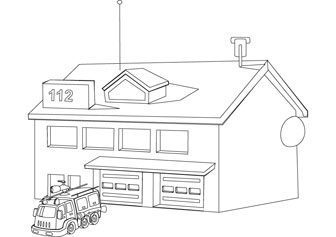 Fire station drawing book