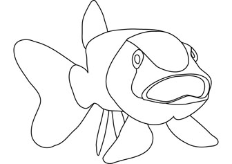 Bigmouth fish drawing book
