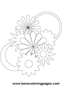 Flowers online coloring book
