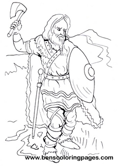Frank warrior children coloring pages