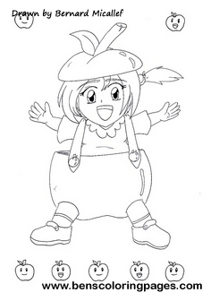 apples drawing page