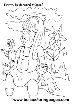 girl doll printable coloring pages