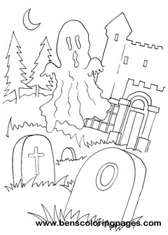halloween ghost pictures to color
