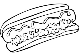 hotdog drawing