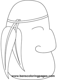 Red indian online coloring book