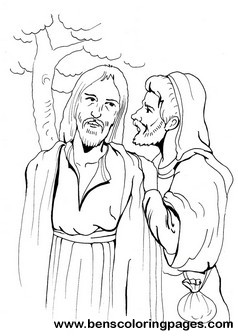 kiss of judas coloring pages