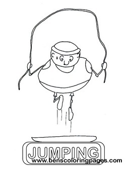 jumping flashcard