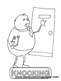 knocking flashcard