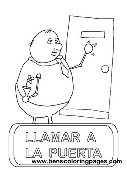 Llamar a la puerta flashcard