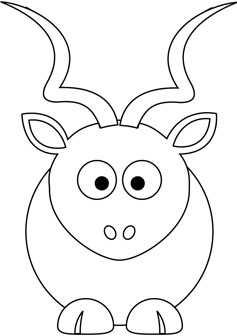 baby kudu drawing