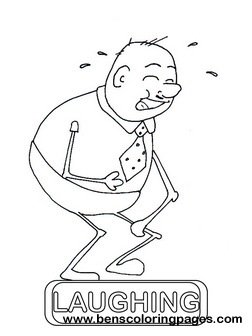 laughing flashcard
