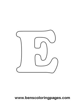 letter E drawing