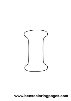 letter I drawing