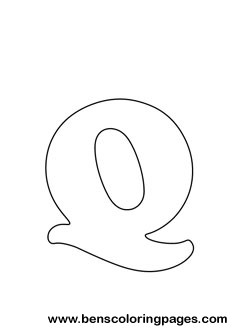 letter Q drawing