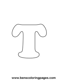 letter T drawing