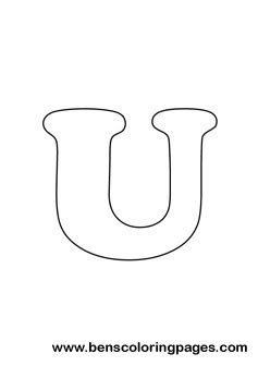letter U drawing