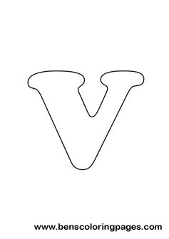 letter V drawing